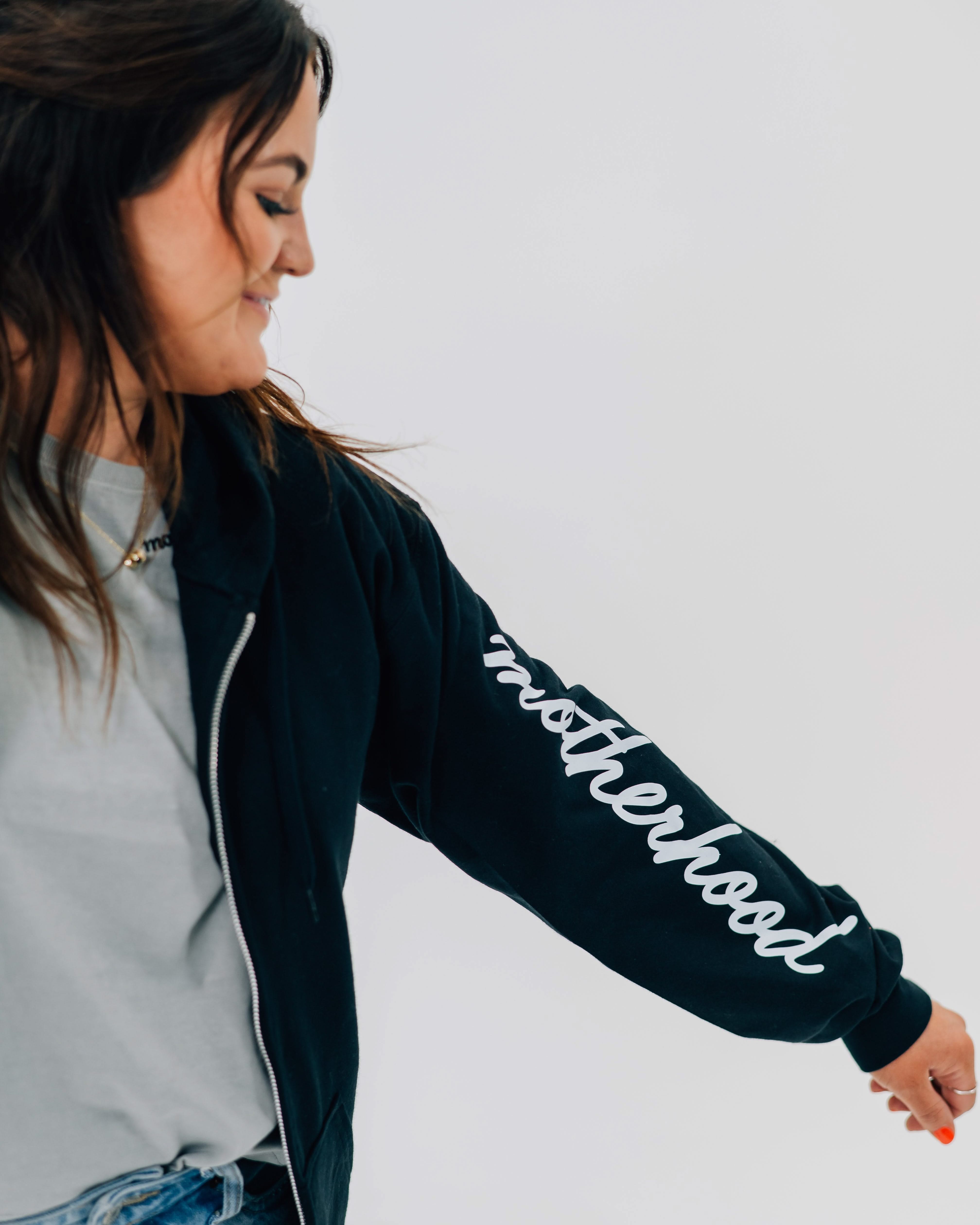 Redefine Motherhood – Women's Full Zip Sweatshirt | Little Mama Shirt Shop Little Mama Shirt Shop LLC