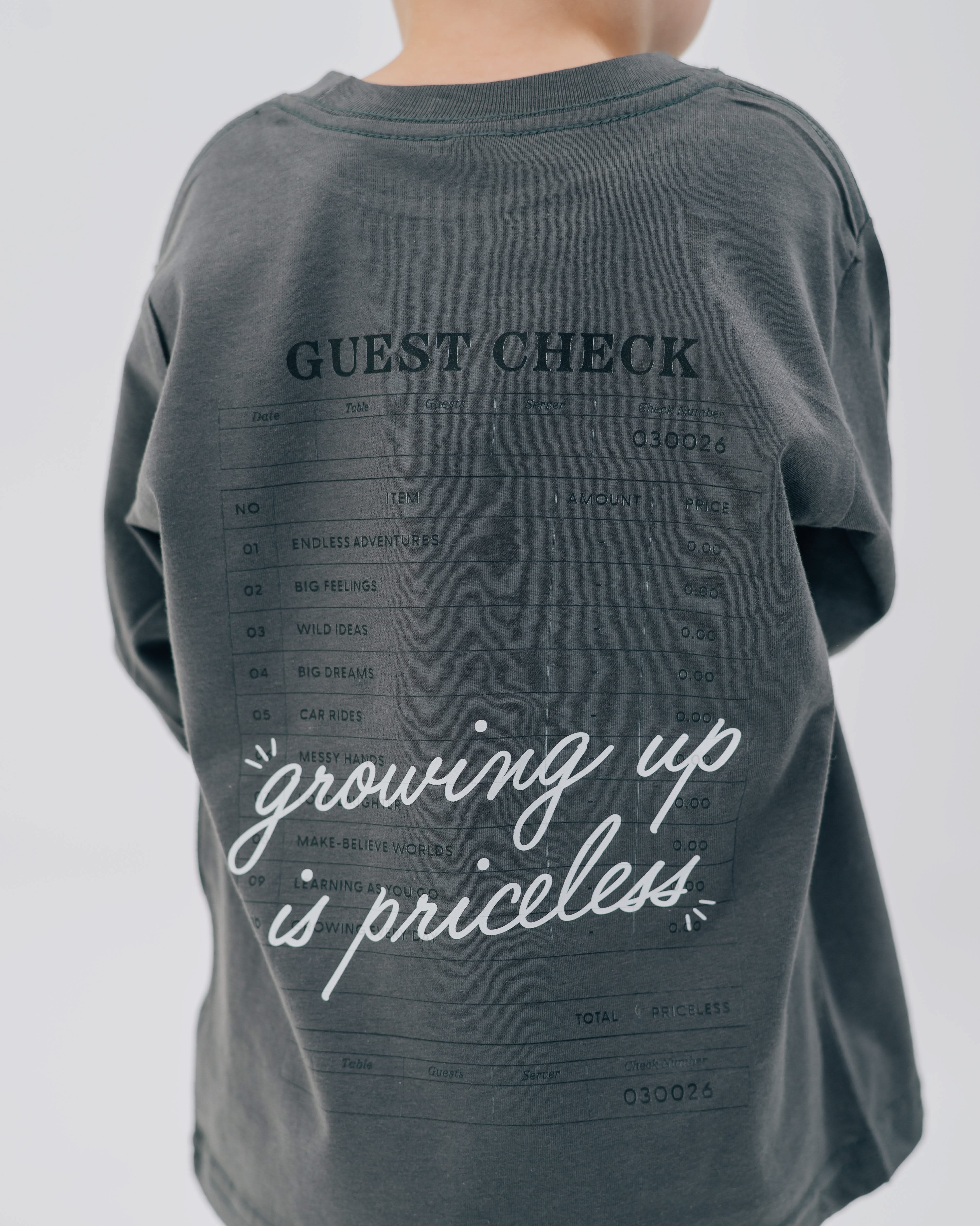 Growing Up Is Priceless - Child Long Sleeve Graphic Tee | Little Mama Shirt Shop Little Mama Shirt Shop