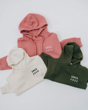 Motherhood Elevated Fleece Hoodie – Customizable Year Embroidery | Little Mama Shirt Shop Little Mama Shirt Shop LLC