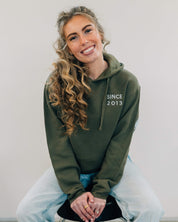 Motherhood Elevated Fleece Hoodie – Customizable Year Embroidery | Little Mama Shirt Shop Little Mama Shirt Shop LLC