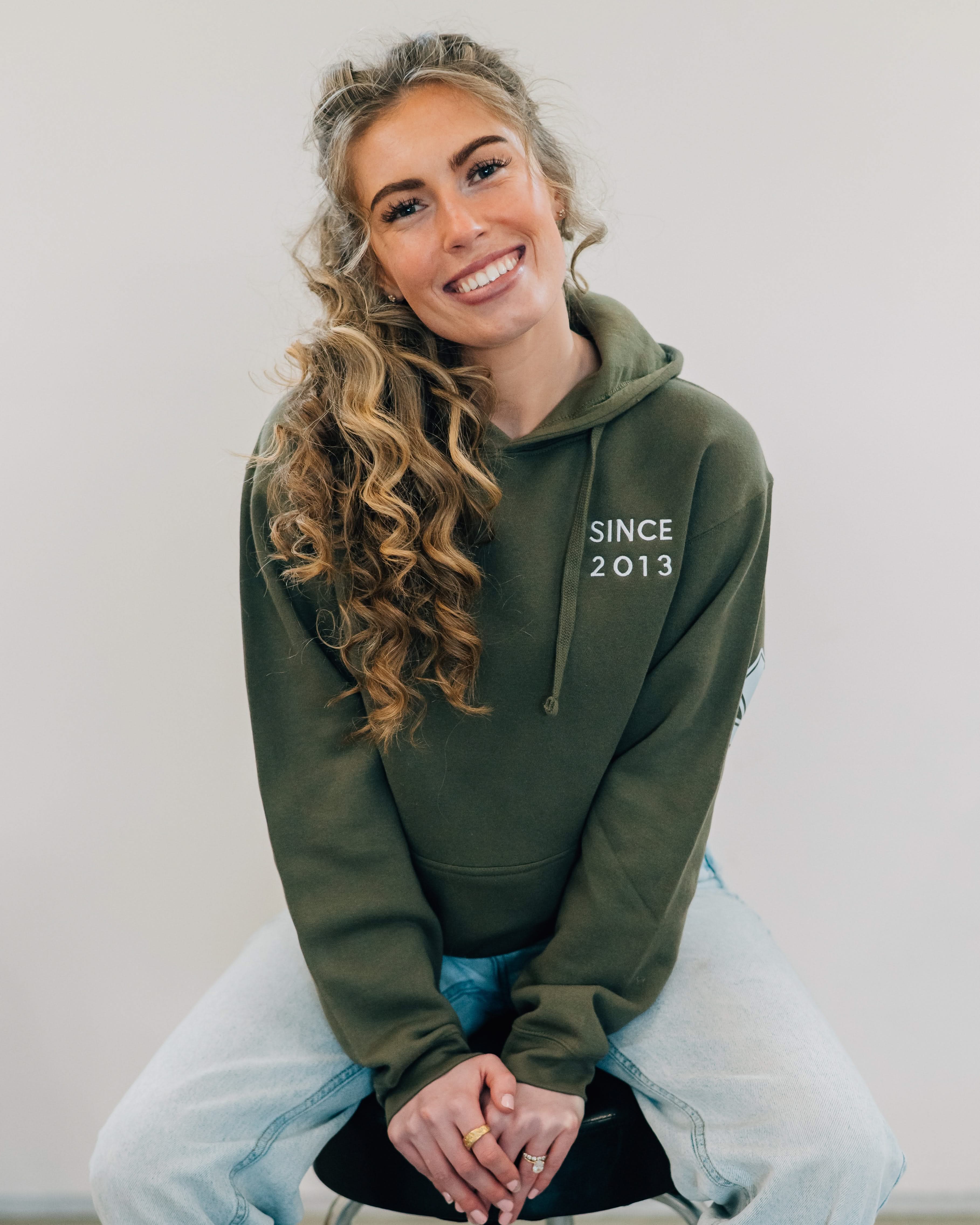 Motherhood Elevated Fleece Hoodie – Customizable Year Embroidery | Little Mama Shirt Shop Little Mama Shirt Shop LLC