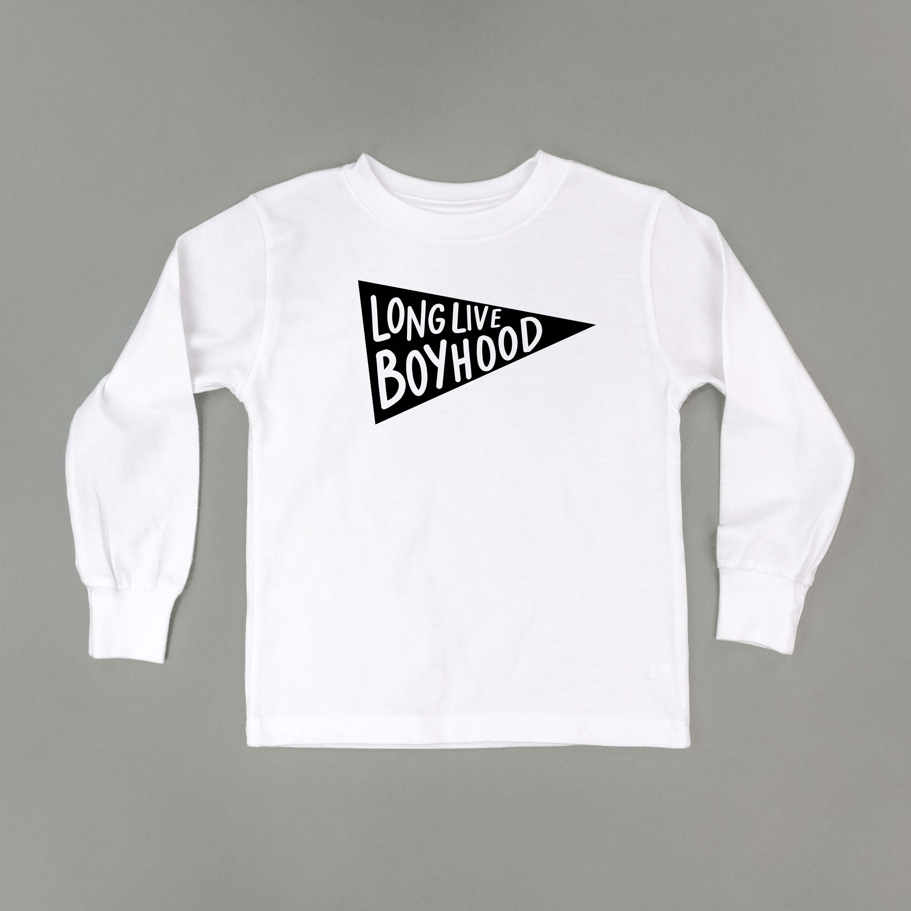 Long Live Boyhood - Child LONG SLEEVE Tee Little Mama Shirt Shop