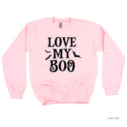 LOVE MY BOO - Singular - (Bats) - Basic Fleece Crewneck Little Mama Shirt Shop LLC