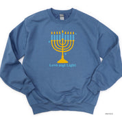 Love And Light - Hanukkah - BASIC Fleece Little Mama Shirt Shop LLC