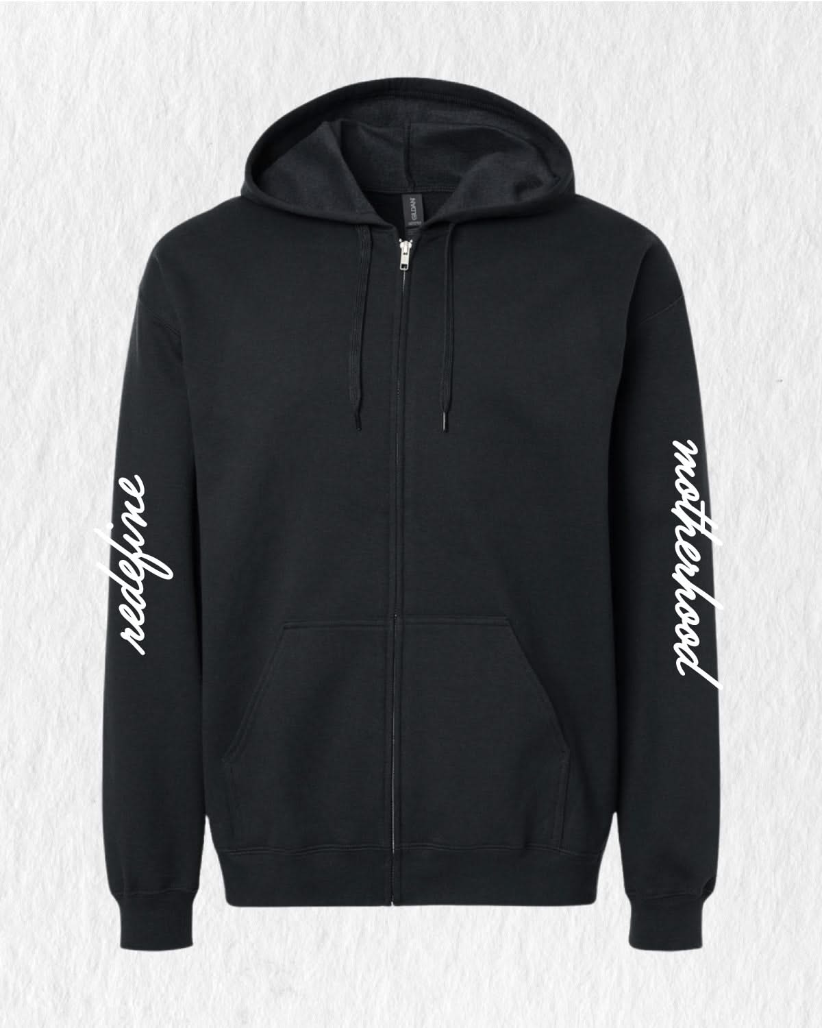 Redefine Motherhood - Zipup Hoodie Little Mama Shirt Shop LLC