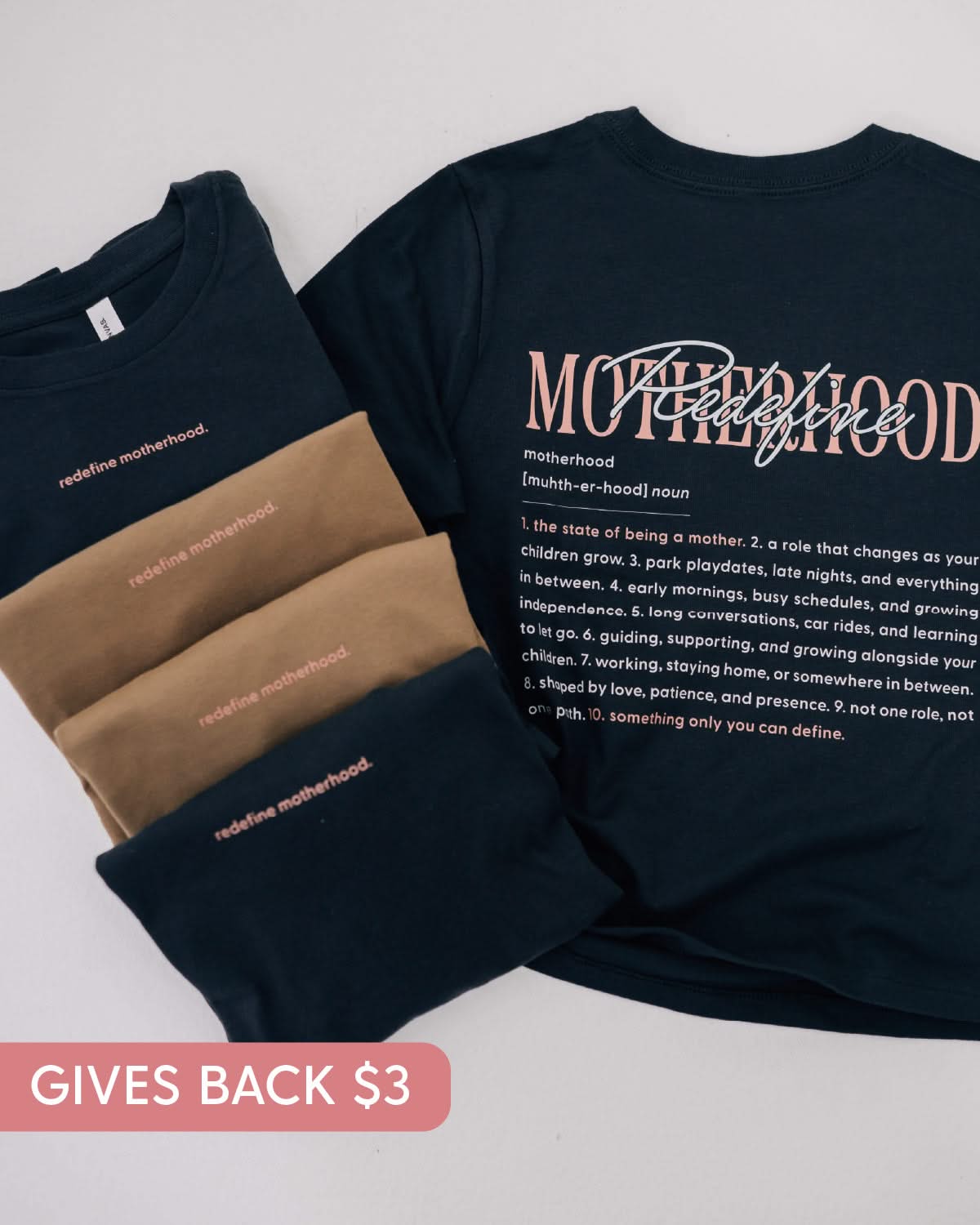 Redefine Motherhood - Women's Everyday Tee | Little Mama Shirt Shop Little Mama Shirt Shop LLC