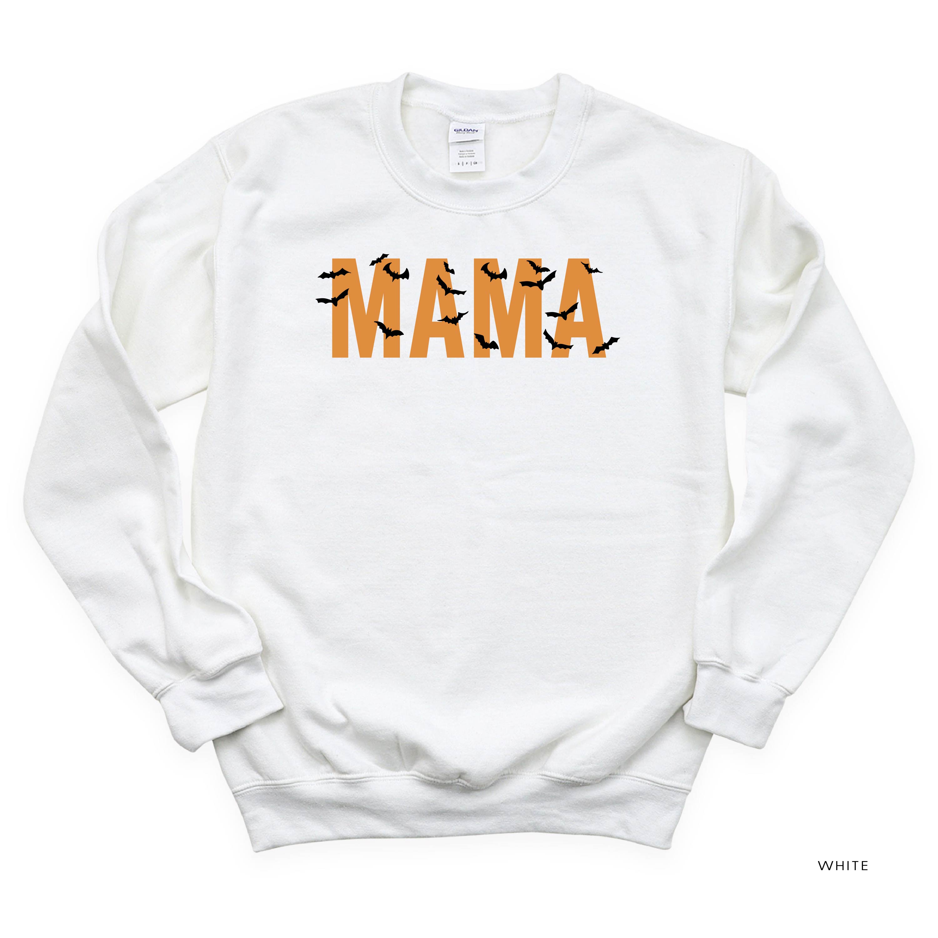 MAMA - Bats - Basic Fleece Crewneck Little Mama Shirt Shop LLC