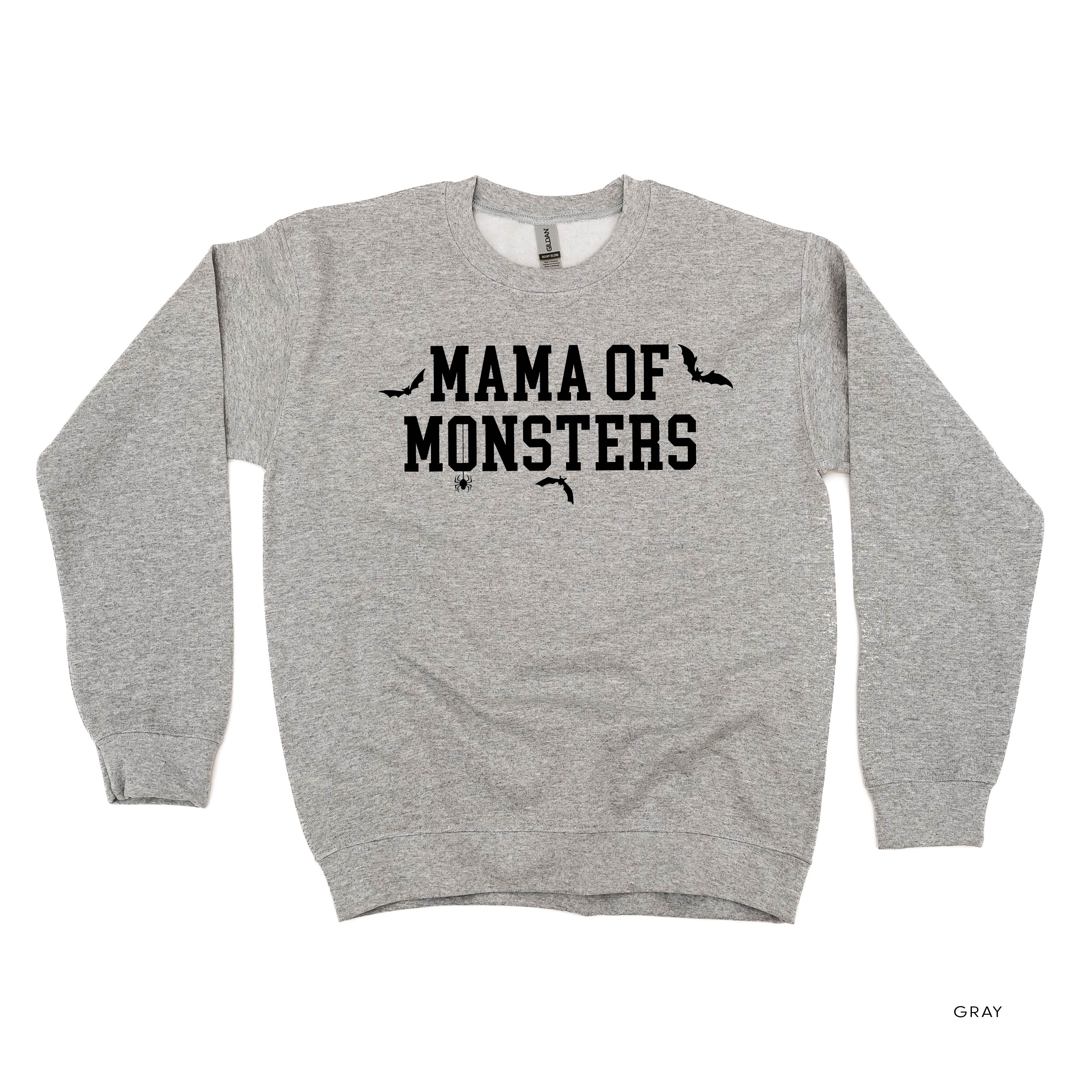 Mama of Monsters - Basic Fleece Crewneck Little Mama Shirt Shop LLC