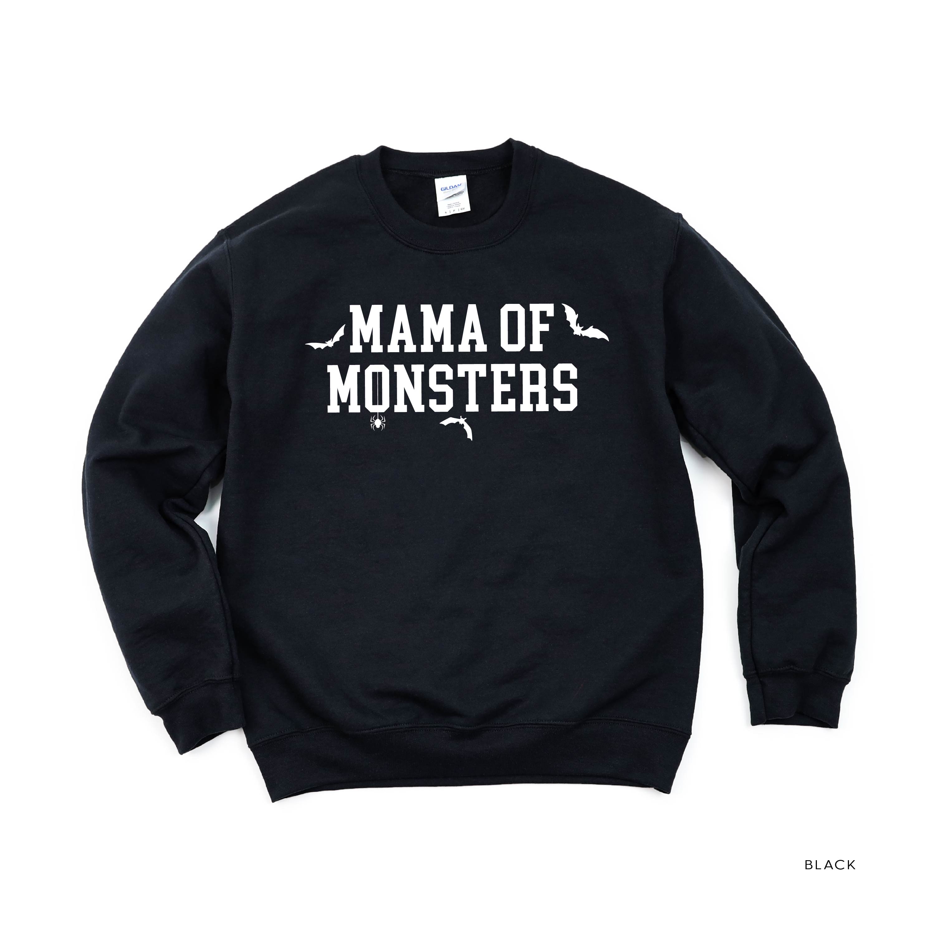Mama of Monsters - Basic Fleece Crewneck Little Mama Shirt Shop LLC