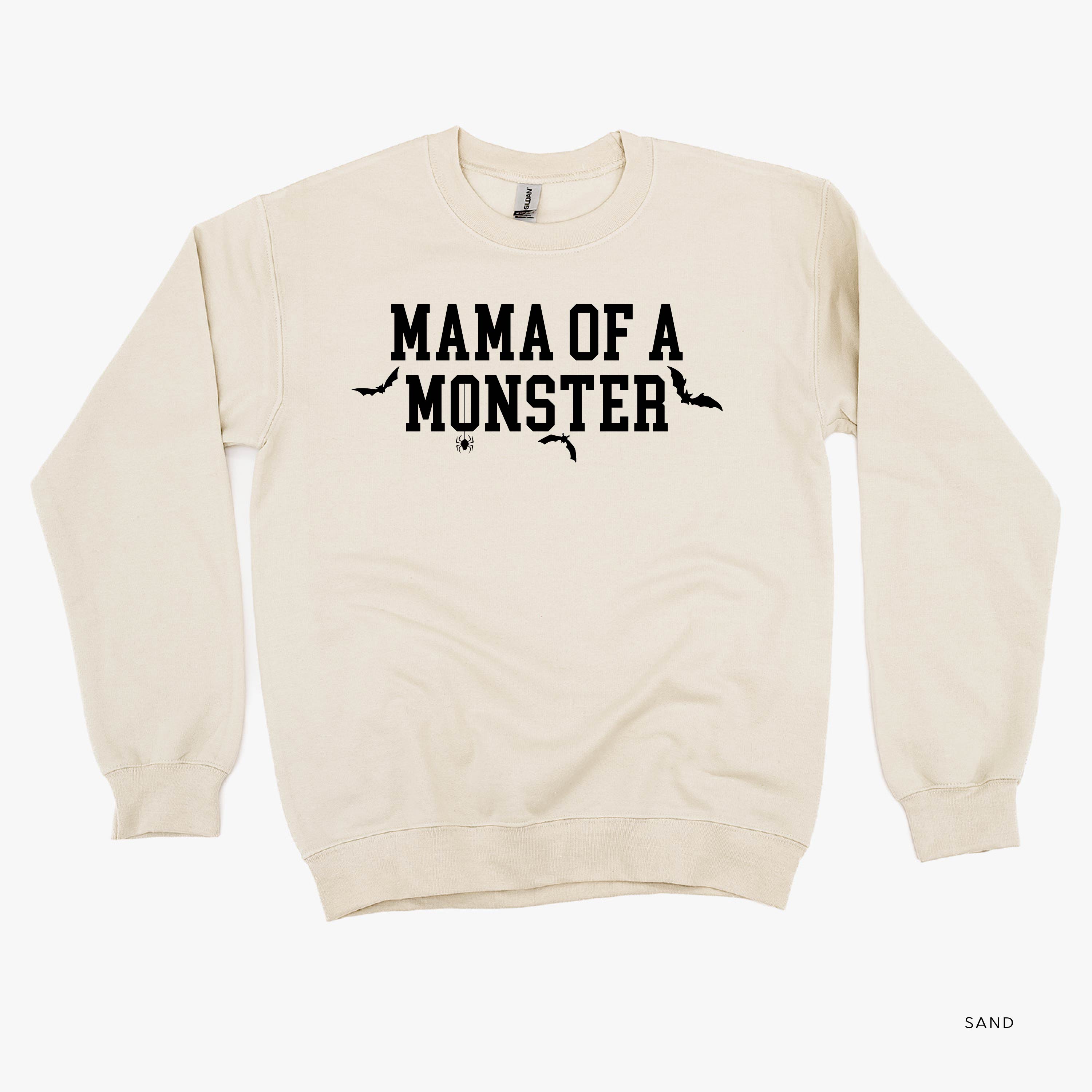 Mama of a Monster - Basic Fleece Crewneck Little Mama Shirt Shop LLC