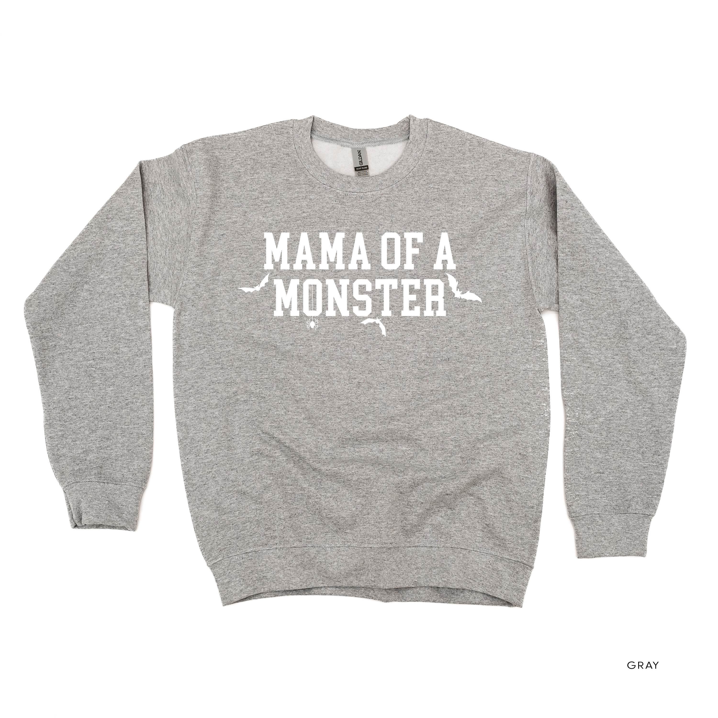 Mama of a Monster - Basic Fleece Crewneck Little Mama Shirt Shop LLC
