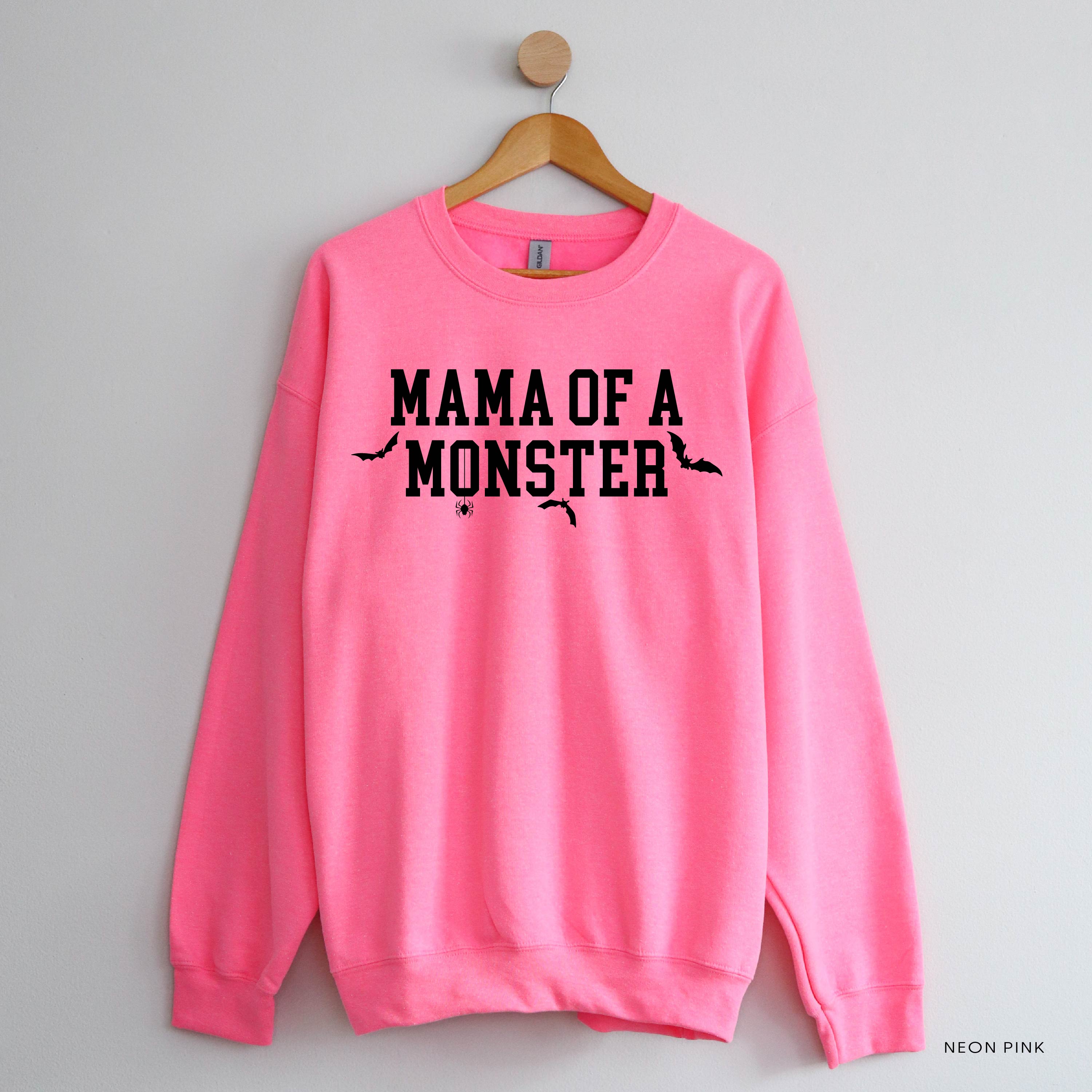 Mama of a Monster - Basic Fleece Crewneck Little Mama Shirt Shop LLC