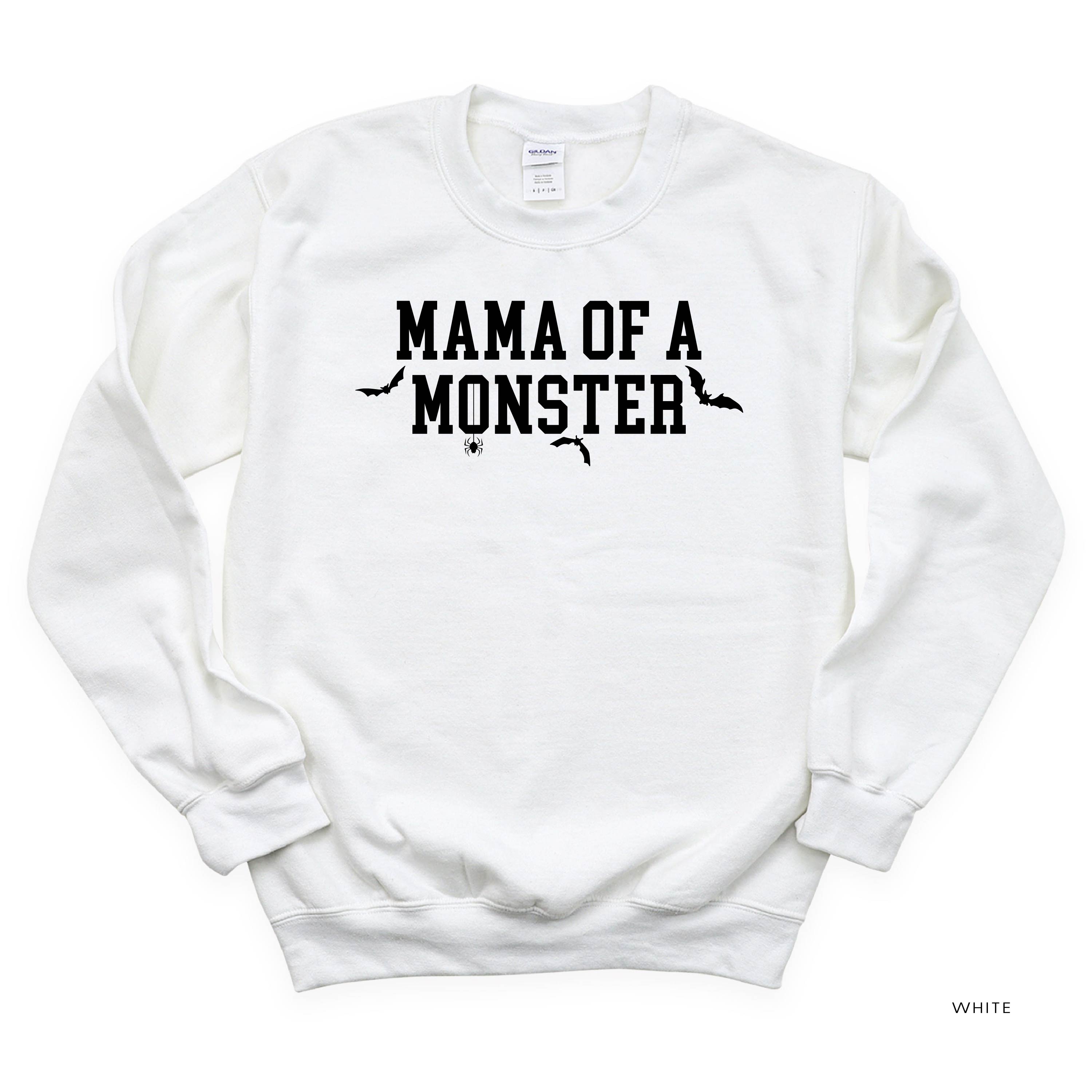 Mama of a Monster - Basic Fleece Crewneck Little Mama Shirt Shop LLC