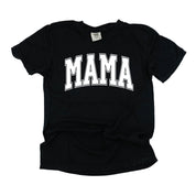Mama - Varsity Outline - Comfort Colors Tee Little Mama Shirt Shop LLC