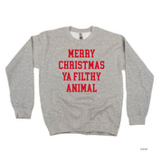 Merry Christmas Ya Filthy Animal - BASIC Fleece Little Mama Shirt Shop LLC