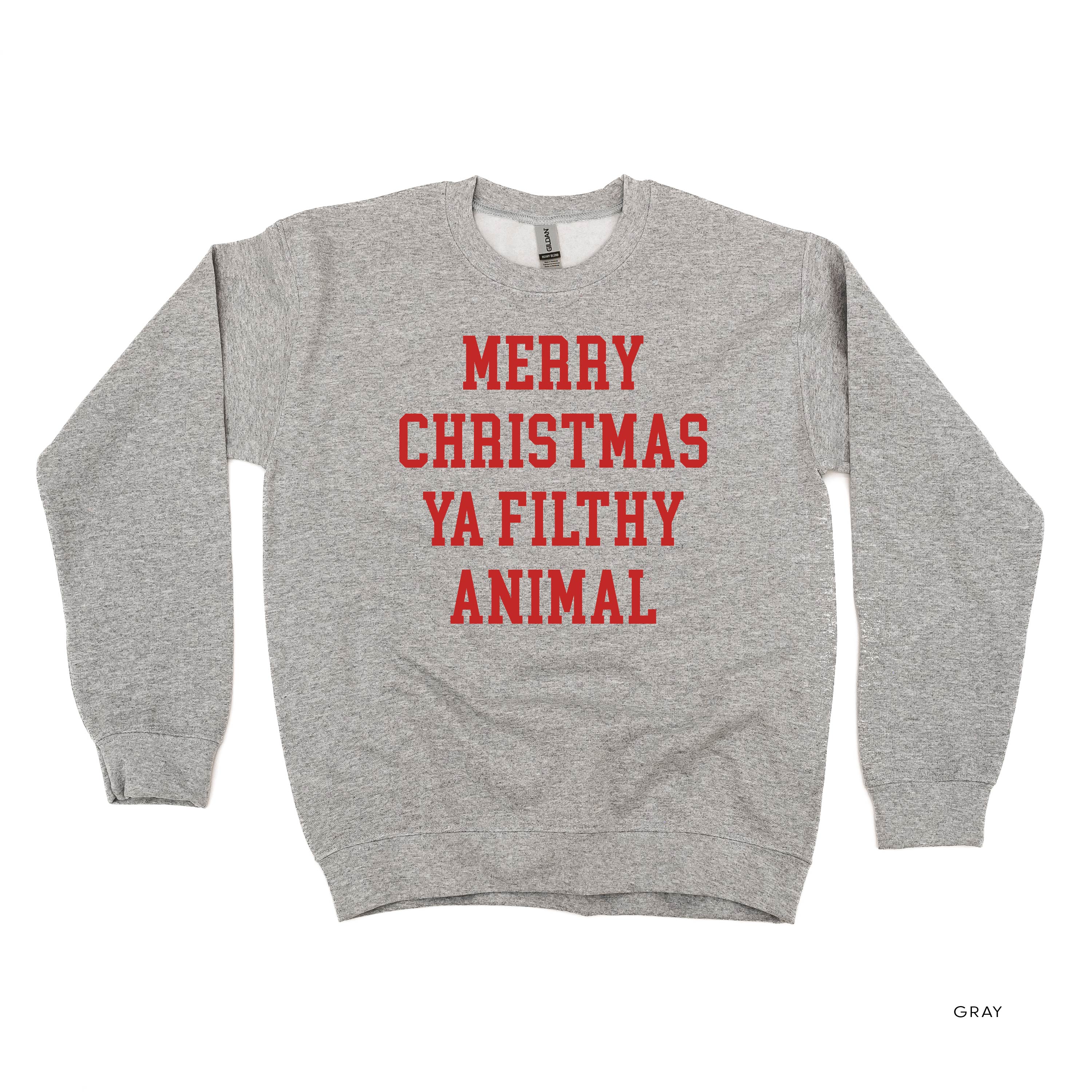 Merry Christmas Ya Filthy Animal - BASIC Fleece Little Mama Shirt Shop LLC