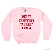 Merry Christmas Ya Filthy Animal - BASIC Fleece Little Mama Shirt Shop LLC