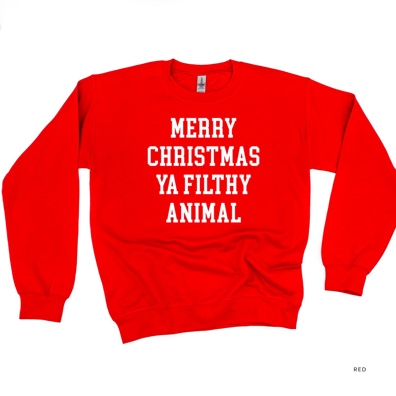 Merry Christmas Ya Filthy Animal - BASIC Fleece