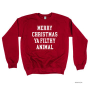 Merry Christmas Ya Filthy Animal - BASIC Fleece Little Mama Shirt Shop LLC