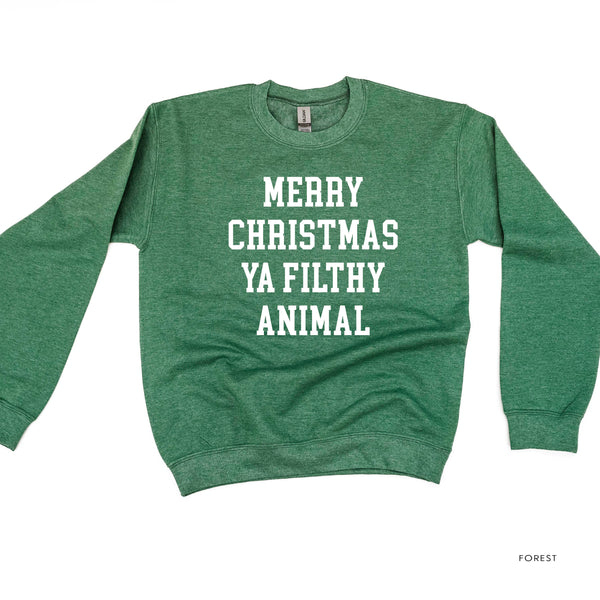 Merry Christmas Ya Filthy Animal - BASIC Fleece