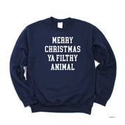 Merry Christmas Ya Filthy Animal - BASIC Fleece Little Mama Shirt Shop LLC