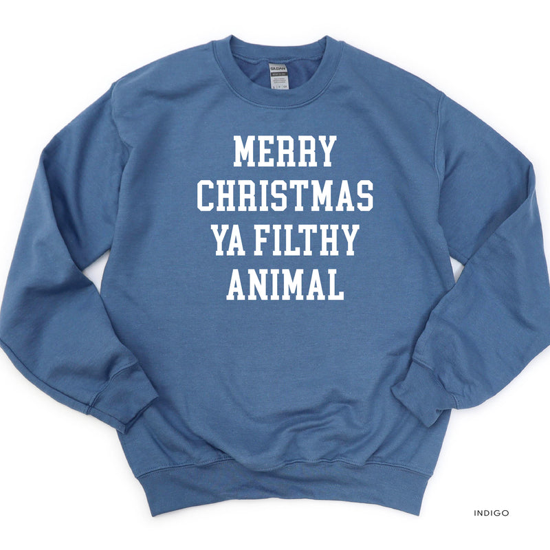 Merry Christmas Ya Filthy Animal - BASIC Fleece