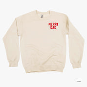 Merry Dad (pocket) - BASIC Fleece Little Mama Shirt Shop LLC