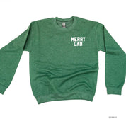 Merry Dad (pocket) - BASIC Fleece Little Mama Shirt Shop LLC