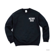 Merry Dad (pocket) - BASIC Fleece Little Mama Shirt Shop LLC