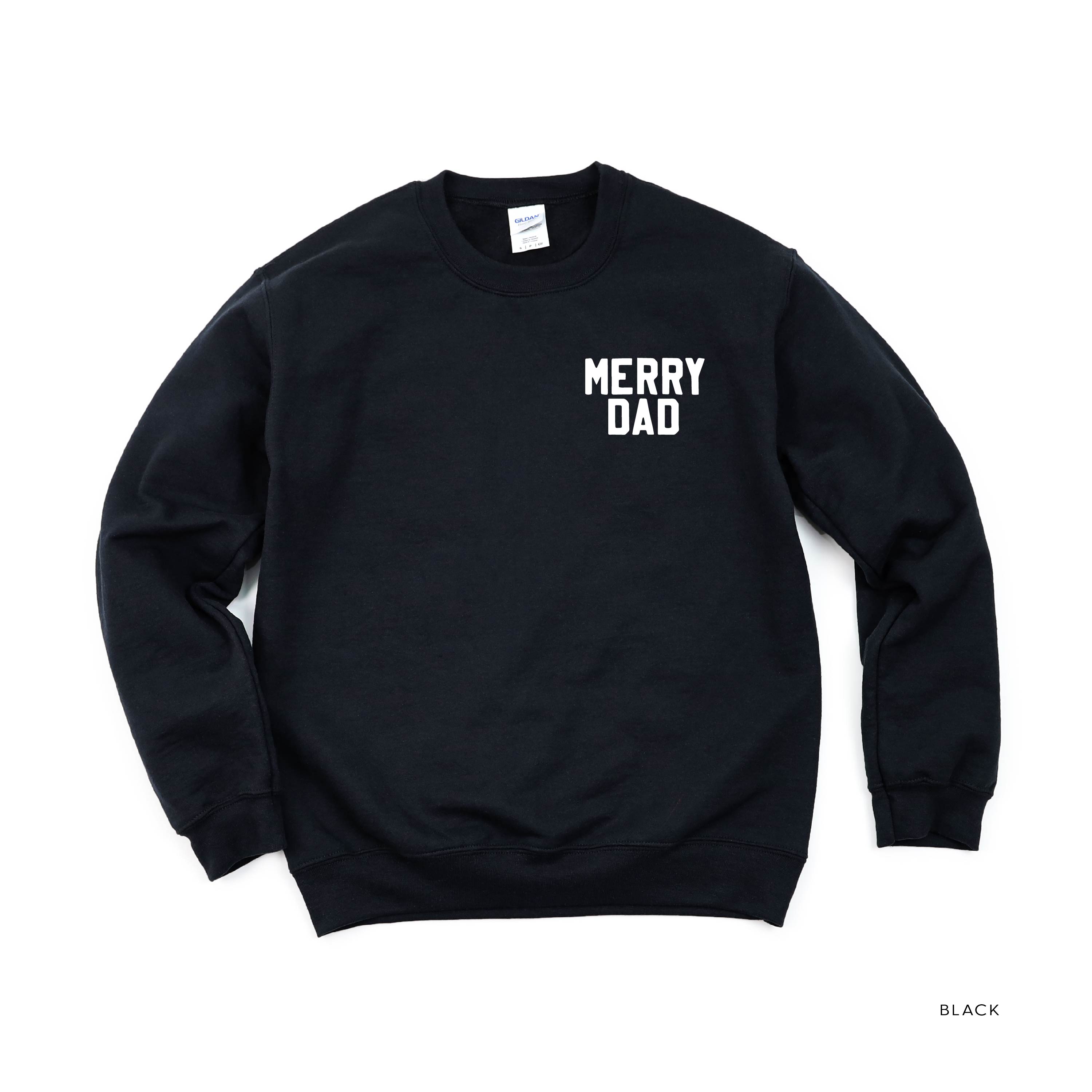 Merry Dad (pocket) - BASIC Fleece Little Mama Shirt Shop LLC