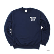 Merry Dad (pocket) - BASIC Fleece Little Mama Shirt Shop LLC