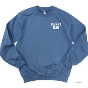 Merry Dad (pocket) - BASIC Fleece Little Mama Shirt Shop LLC