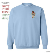 Merry Everything Happy Always (pf&b) - BASIC Fleece Little Mama Shirt Shop LLC