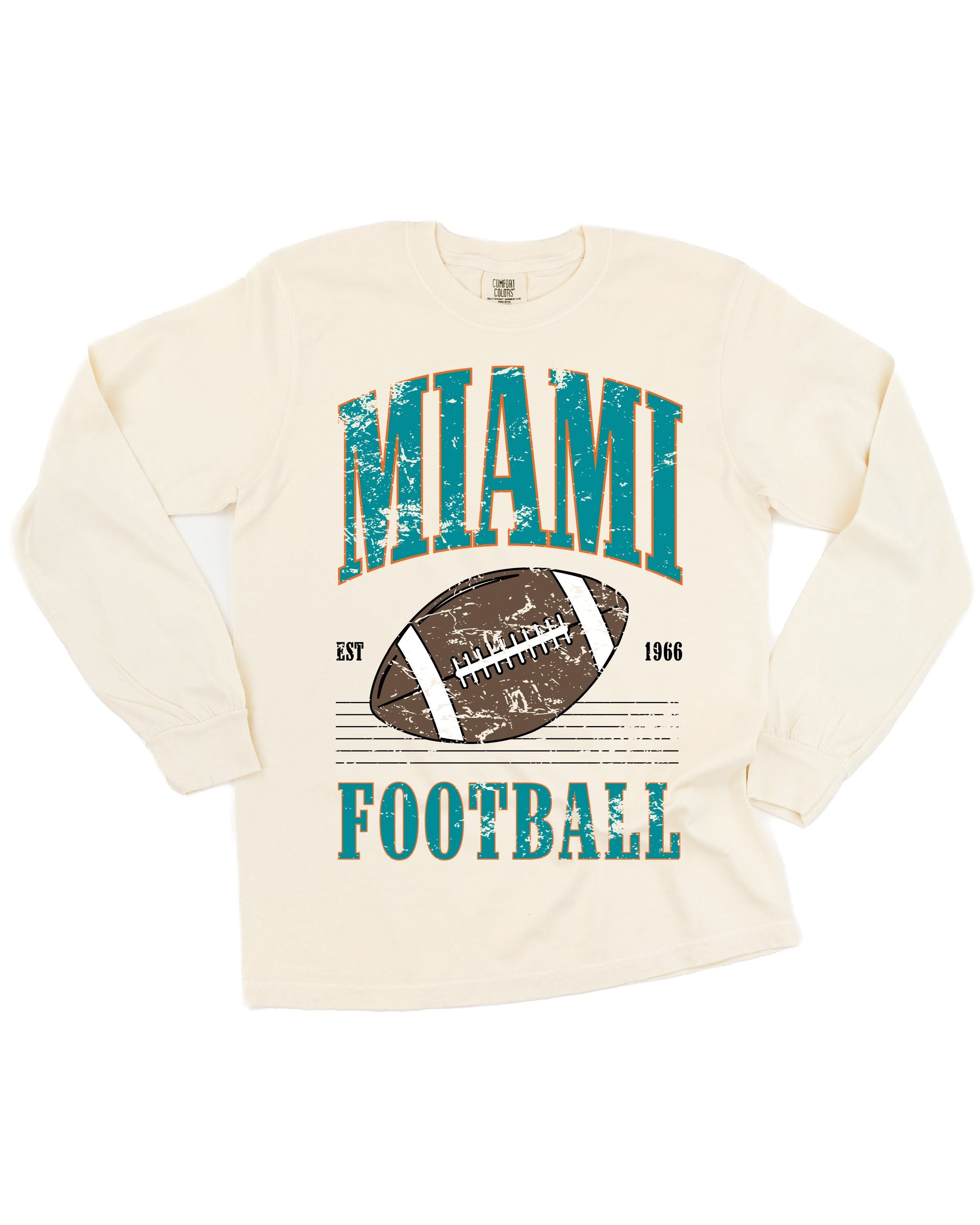 Touchdown Tees - LONG SLEEVE Comfort Colors Tee Little Mama Shirt Shop