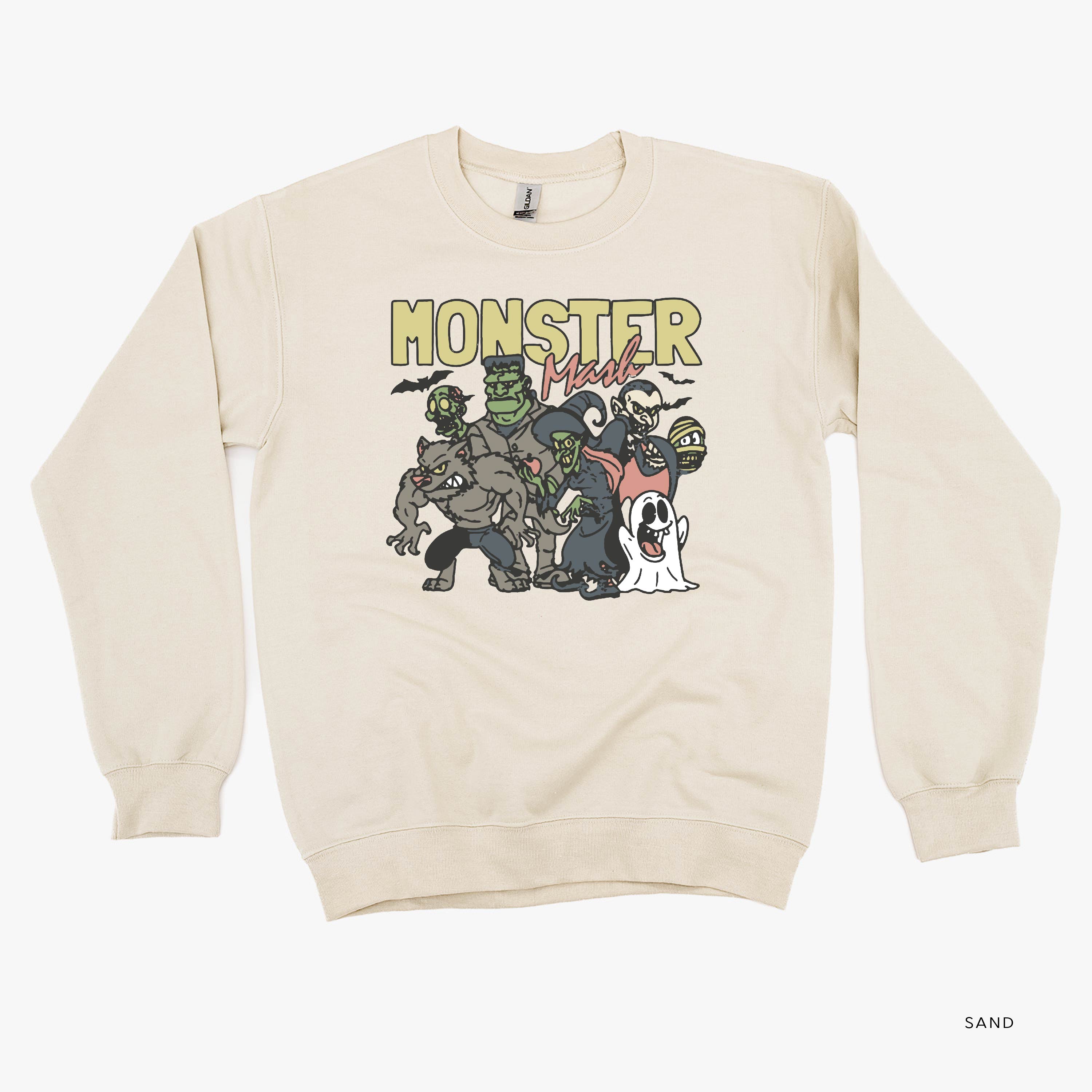 Monster Mash - Basic Fleece Crewneck Little Mama Shirt Shop LLC