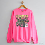 Monster Mash - Basic Fleece Crewneck Little Mama Shirt Shop LLC