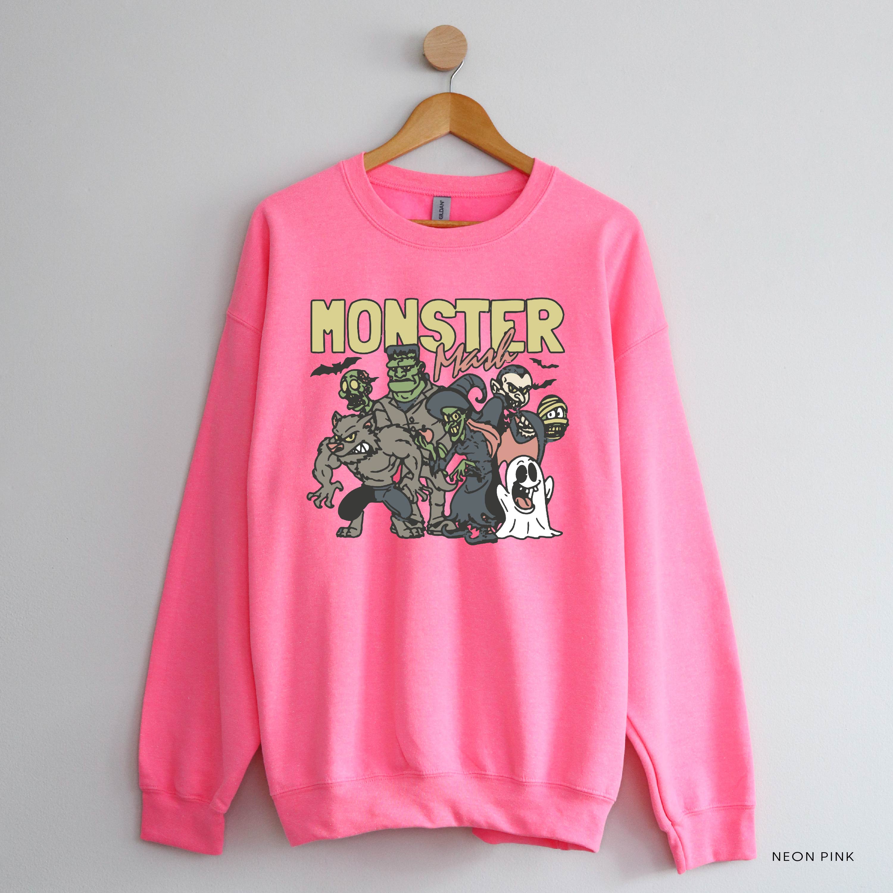 Monster Mash - Basic Fleece Crewneck Little Mama Shirt Shop LLC