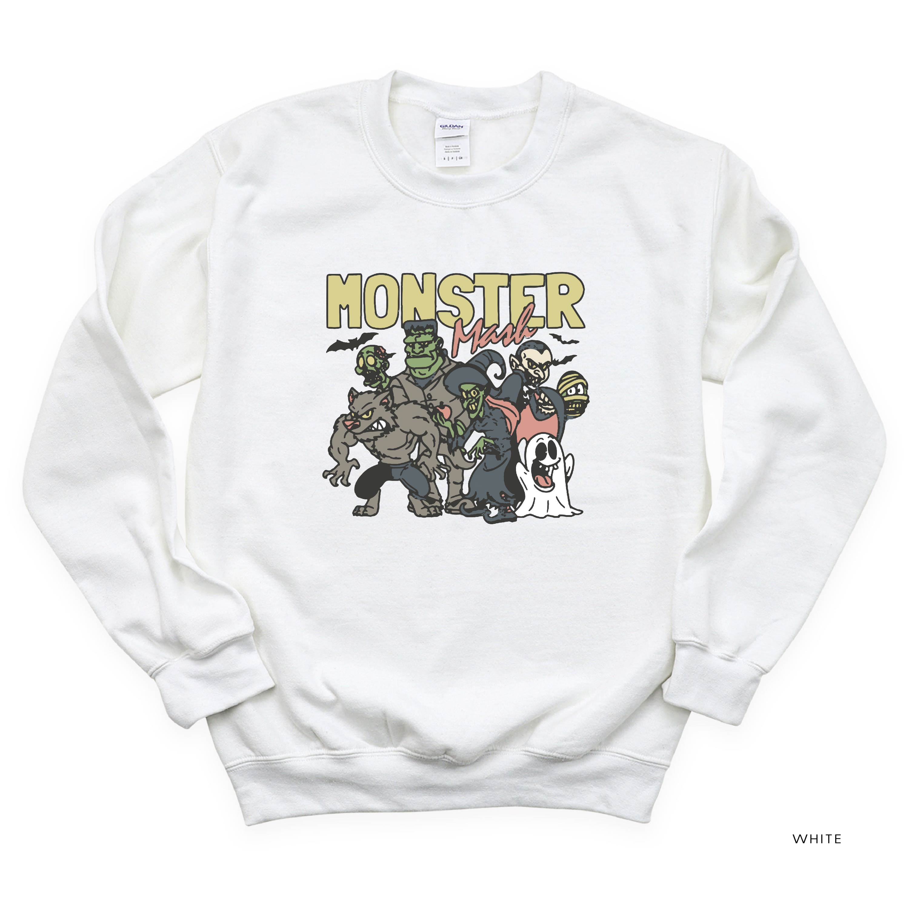 Monster Mash - Basic Fleece Crewneck Little Mama Shirt Shop LLC