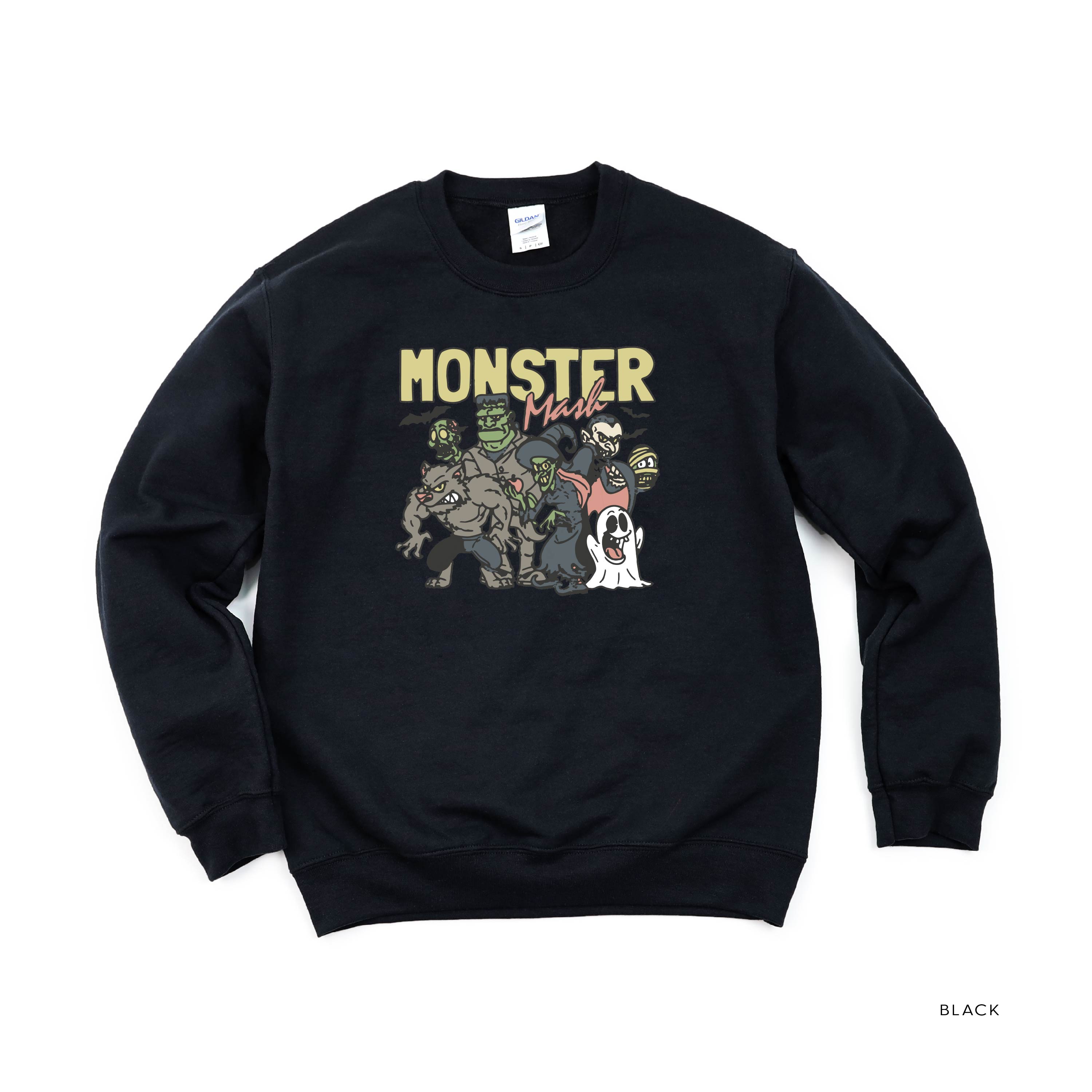 Monster Mash - Basic Fleece Crewneck Little Mama Shirt Shop LLC