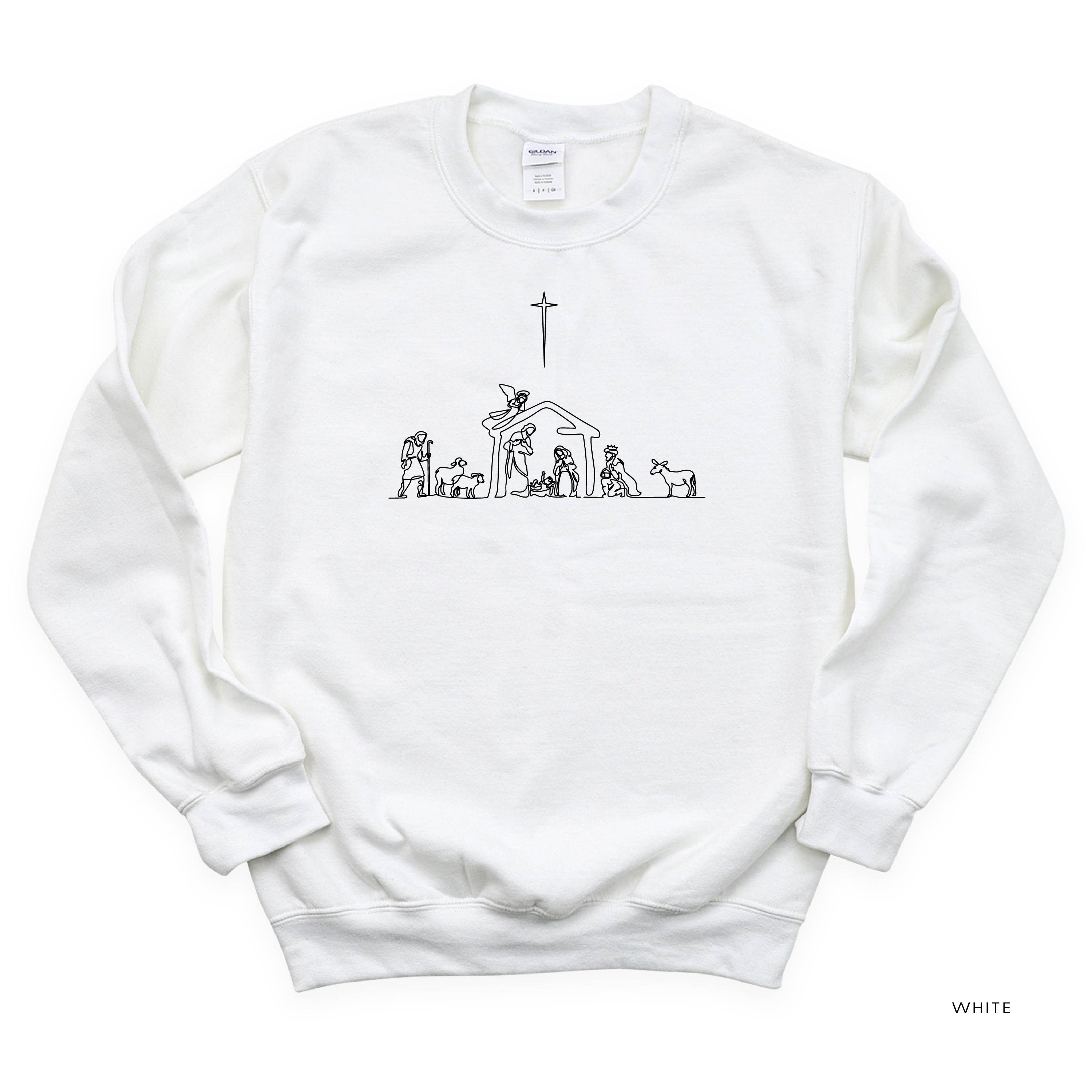 Nativity Scene - BASIC Fleece Little Mama Shirt Shop LLC