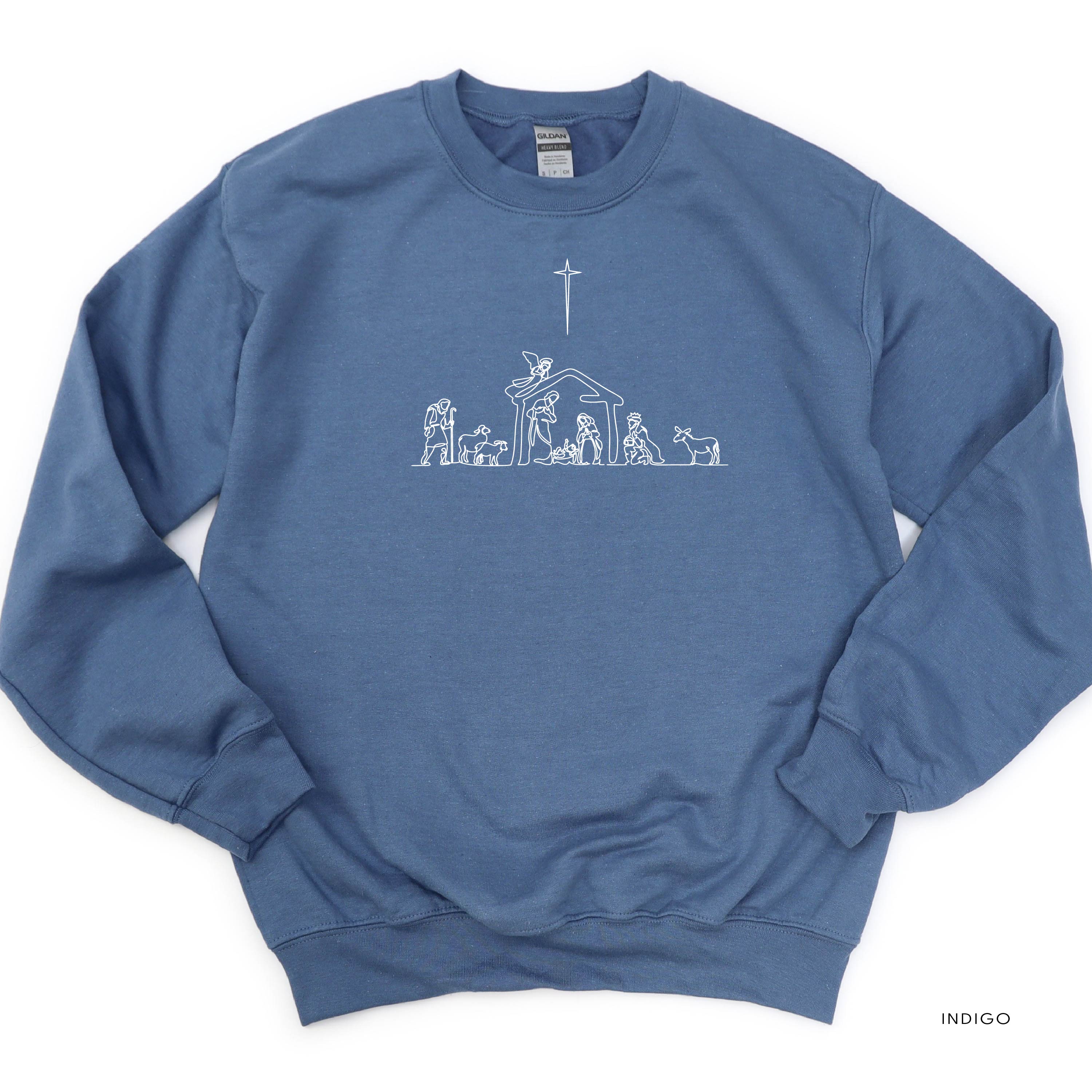 Nativity Scene - BASIC Fleece Little Mama Shirt Shop LLC