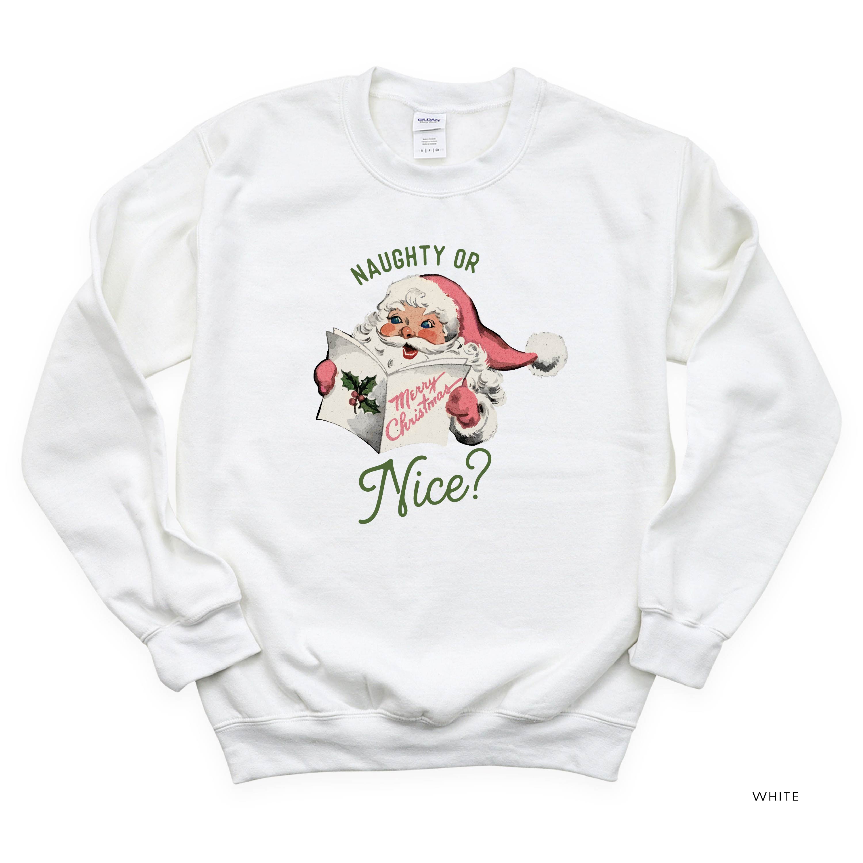 Naughty Or Nice? - BASIC Fleece Little Mama Shirt Shop LLC