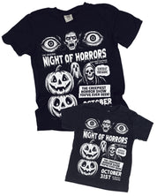 Night of Horrors - Set of 2 Black Coordinating Tees Little Mama Shirt Shop