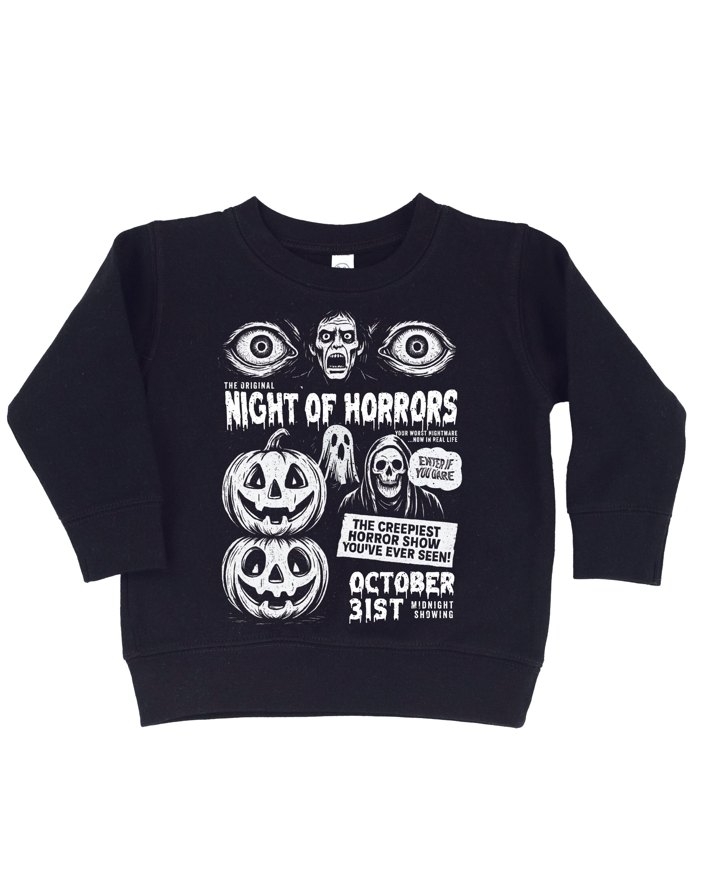 Night of Horrors - Black Child Sweater Little Mama Shirt Shop