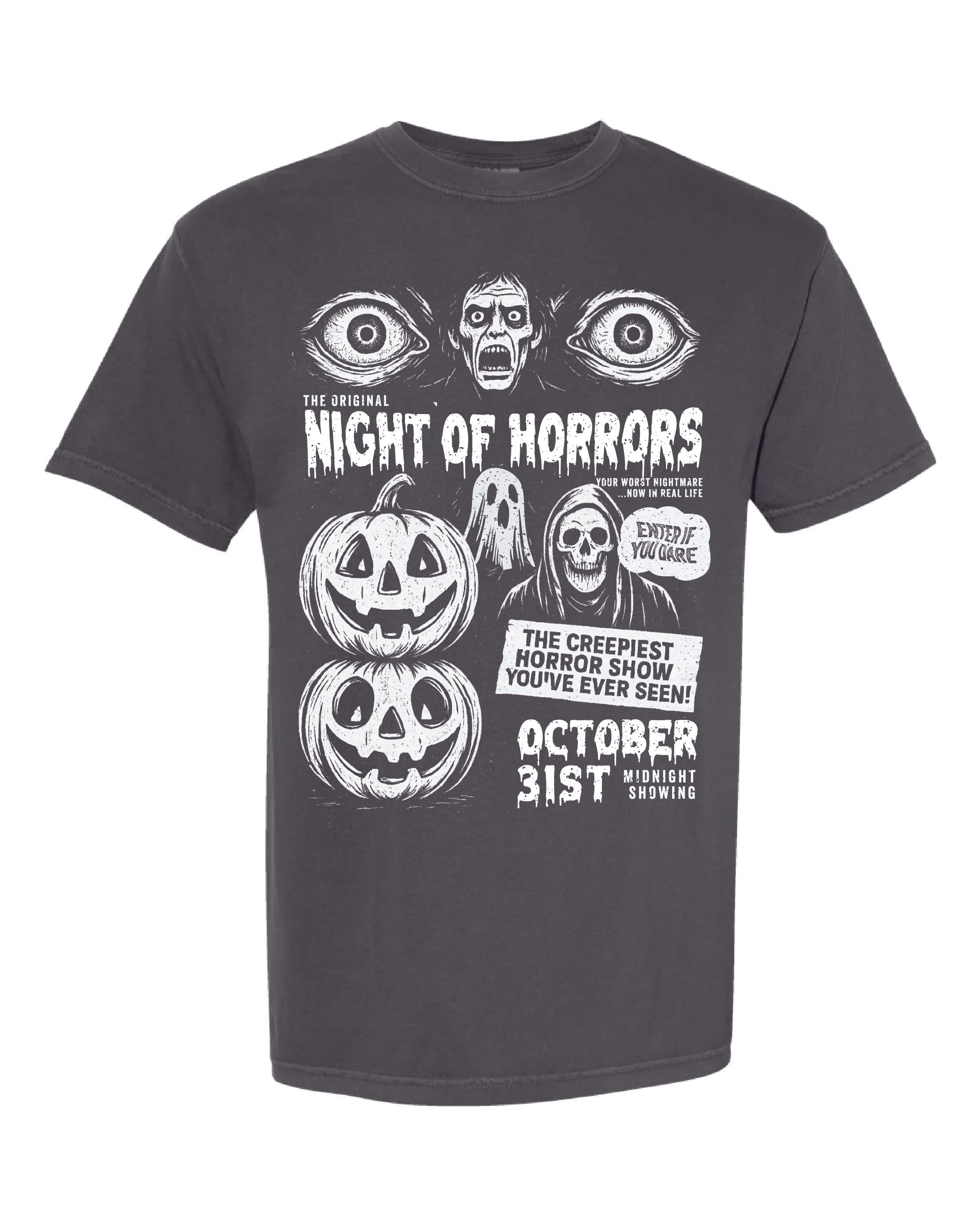 Night of Horrors - Comfort Colors Tee Little Mama Shirt Shop