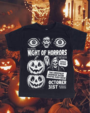 Night of Horrors - Black Child Tee Little Mama Shirt Shop