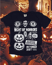 Night of Horrors - Comfort Colors Tee Little Mama Shirt Shop