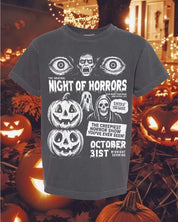 Night of Horrors - Pepper Youth Comfort Colors Tee Little Mama Shirt Shop