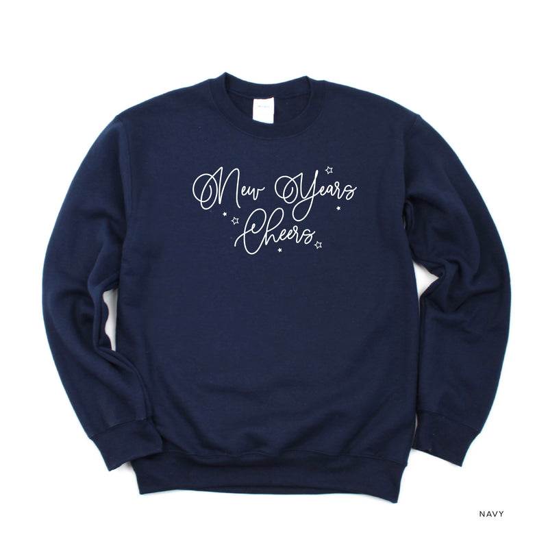 New Years Cheers - Stars/Script - BASIC Fleece