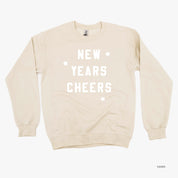New Years Cheers - Block Font - BASIC Fleece Little Mama Shirt Shop LLC